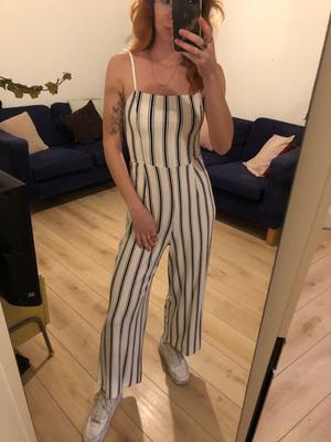 Striped jumpsuit