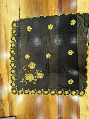 Traditional Scarf - Black & Gold