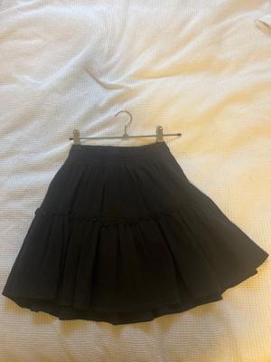black summer skirt