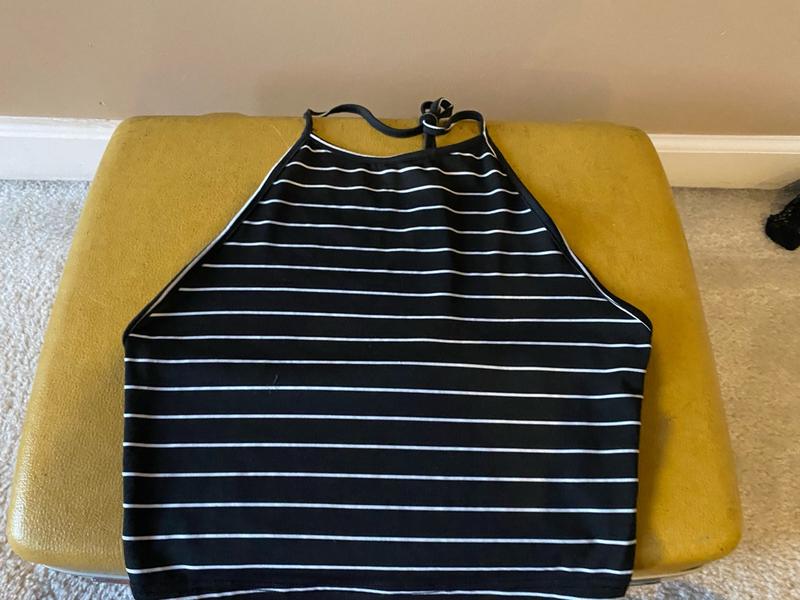 Low Back Stripped Crop Giveaway