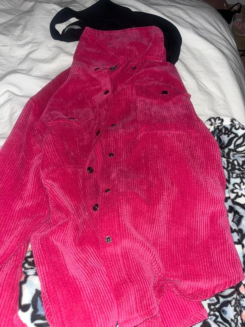 pink corduroy jacket