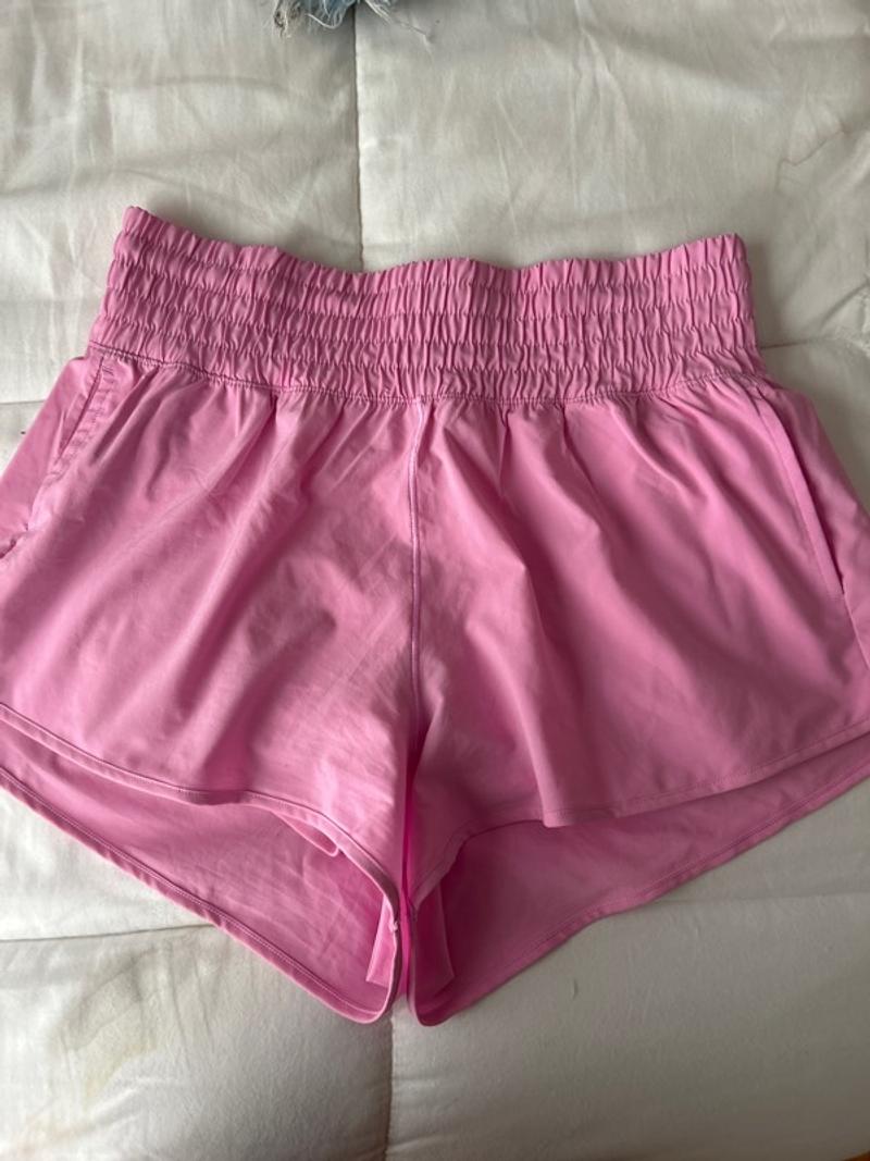 pink high waisted aerie shorts