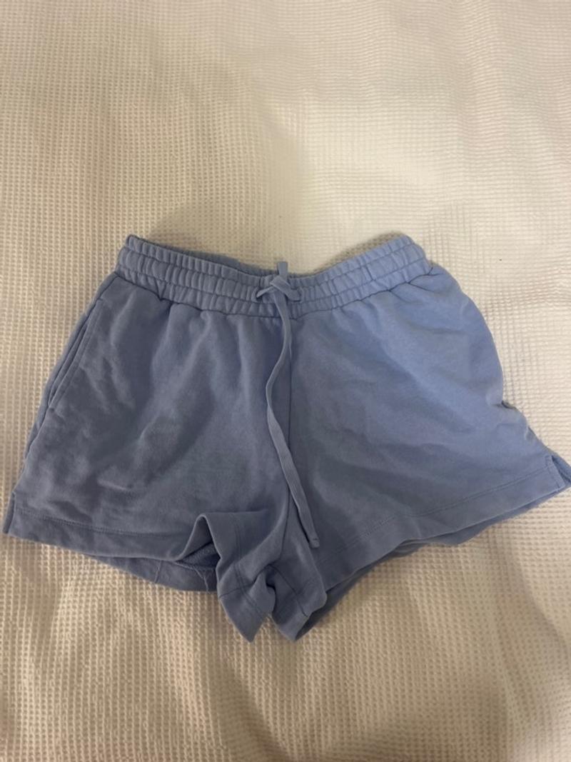 light blue basic shorts